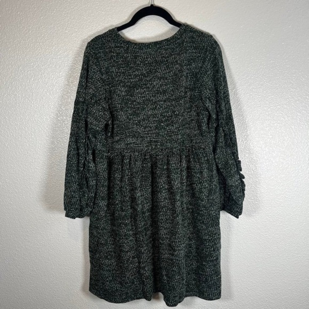 NWT Anthropologie RO & DE Stella Ruffled Green Mini Dress Petite MD - Picture 9 of 9